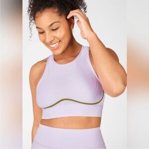 Fabletics BLARE HIGH-IMPACT SPORTS BRA , Lilac Basil.